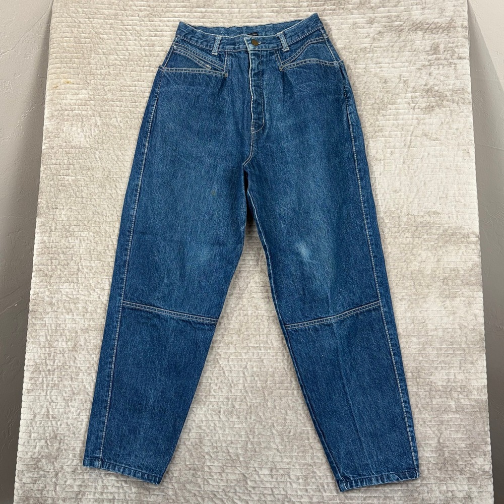 Bonjour Womens Jeans Size 14‎ Blue Denim High Waisted Straight Leg Pants